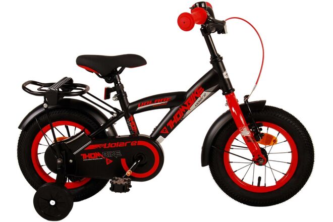 Volare Thombike Kinderfahrrad – Jungen – 12 Zoll – Schwarz Rot