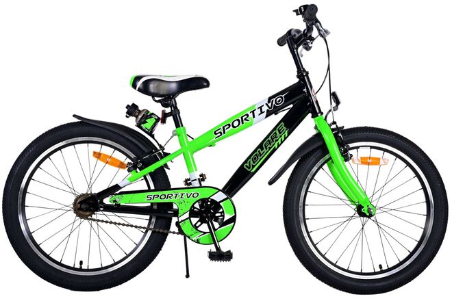 Volare Sportivo Kinderfahrrad – Jungen – 20 Zoll – Grün – Zwei Handbremsen