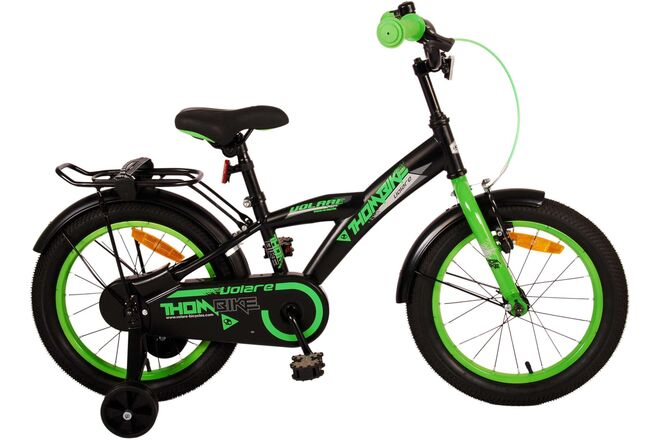 Volare Thombike Kinderfahrrad – Jungen – 16 Zoll – Schwarz Grün