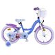 Disney Frozen 2 Kinderfahrrad - Mädchen - 16 Zoll - Blau/Lila - Zweihandbremsen