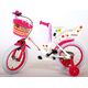 Volare Ashley Kinderfahrrad - Mädchen - 14 Zoll - Weiß - 95% zusammengebaut