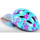 Volare Kinderfahrradhelm Grün Rosa Blumen XS 47-51 cm extra kleines Modell
