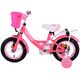 Volare Ashley Kinderfahrrad – Mädchen – 12 Zoll – Rot/Rosa
