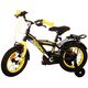 Volare Thombike Kinderfahrrad – Jungen – 12 Zoll – Schwarz Gelb – Zwei Handbremsen
