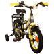 Volare Thombike Kinderfahrrad – Jungen – 12 Zoll – Schwarz Gelb – Zwei Handbremsen