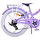 Volare Lovely Kinderfahrrad - Mädchen - 20 Zoll - Lila - 6 Gänge