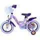 Disney Wish Kinderfahrrad - Mädchen - 12 Zoll - Lila - Zwei Handbremsen