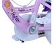 Disney Wish Kinderfahrrad - Mädchen - 12 Zoll - Lila - Zwei Handbremsen