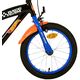 Hot Wheels Kinderfahrrad - Jungen - 16 Zoll - Schwarz Orange Blau - Zweihandbremsen