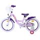 Disney Wish Kinderfahrrad - Mädchen - 16 Zoll - Lila - Zwei Handbremsen