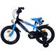 Volare Sportivo Kinderfahrrad – Jungen – 14 Zoll – Blau Schwarz – Zwei Handbremsen