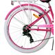 Volare Lovely Kinderfahrrad - Mädchen - 26 Zoll - Rosa - 7 Gang