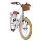 Volare Blossom Kinderfahrrad - Mädchen - 20 Zoll - Weiß - Zwei Handbremsen