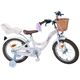 Volare Blossom Kinderfahrrad - Mädchen - 16 Zoll - Weiß - Zweihandbremsen