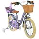 Volare Blossom Kinderfahrrad - Mädchen - 16 Zoll - Lila - Zweihandbremsen [CLONE]
