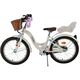 Rower dziecięcy Volare Blossom - dziewczęcy - 18 cali - biały - dwa hamulce ręczne