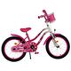 Volare Lovely Kinderfahrrad – Mädchen – 18 Zoll – Rosa Weiß