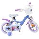 Disney Frost 2 Børnecykel - Pigecykel - 12 tommer - Blå/Lilla - To håndbremser
