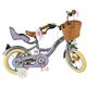 Volare Blossom Børnecykel - Piger - 12 tommer - Lilla