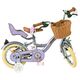 Volare Blossom Børnecykel - Piger - 12 tommer - Lilla - To håndbremser