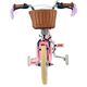 Volare Blossom Børnecykel - Pigecykel - 14 tommer - Pink - To håndbremser