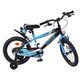 Volare Sportivo Kinderfahrrad - Jungen - 16 Zoll - Blau Schwarz - Zwei Handbremsen