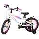 Volare Lily Kinderfiets - Meisjes - 16 inch - Wit Roze Paars - Twee Handremmen