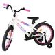 Volare Lily Kinderfiets - Meisjes - 18 inch - Wit Roze Paars