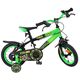 Volare Strike Kinderfiets - Jongens - 12 inch - Zwart Groen - Twee Handremmen