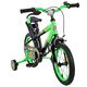 Volare Strike Kinderfiets - Jongens - 14 inch - Zwart Groen