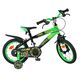 Volare Strike Kinderfiets - Jongens - 14 inch - Zwart Groen - Twee handremmen