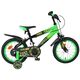 Volare Strike Kinderfiets - Jongens - 14 inch - Zwart Groen - Twee handremmen