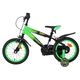 Volare Strike Kinderfiets - Jongens - 14 inch - Zwart Groen - Twee handremmen