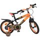 Volare Strike Kinderfiets - Jongens - 14 inch - Zwart Oranje - Twee handremmen