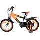 Volare Strike Kinderfiets - Jongens - 14 inch - Zwart Oranje - Twee handremmen