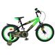 Volare Strike Kinderfiets - Jongens - 16 inch - Zwart Groen - Twee Handremmen