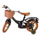 Volare Ashley Kinderfiets - Meisjes - 12 inch - Zwart