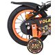 Volare Strike Kinderfiets - Jongens - 12 inch - Zwart Oranje - Twee Handremmen
