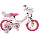 Volare Unicorn Kinderfiets - Meisjes - 12 inch - Wit - Twee handremmen