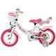 Volare Unicorn Kinderfiets - Meisjes - 12 inch - Wit - Twee handremmen