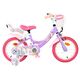 Volare Unicorn Kinderfiets - Meisjes - 14 inch - Paars - Twee Handremmen