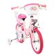 Volare Unicorn Kinderfiets - Meisjes - 14 inch - Roze - Twee Handremmen