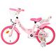 Volare Unicorn Kinderfiets - Meisjes - 14 inch - Roze - Twee Handremmen