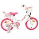 Volare Unicorn Kinderfiets - Meisjes - 14 inch - Wit