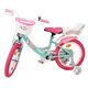 Volare Unicorn Children's Bike - Girls - 16 inch - Green