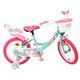 Volare Unicorn Children's Bicycle - Girls - 16 inch - Green - Two Hand Brakes