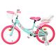 Volare Unicorn Children's Bicycle - Girls - 16 inch - Green - Two Hand Brakes