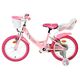 Volare Unicorn Children's Bicycle - Girls - 16 inch - Pink - Two Hand Brakes