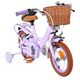 Rower dziecięcy Volare Ashley – dziewczęcy – 12 cali – fioletowy – dwa hamulce ręczne