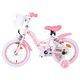 Rower dziecięcy Hello Kitty dla dziewczynek, 14 cali, różowy, z dwoma hamulcami ręcznymi